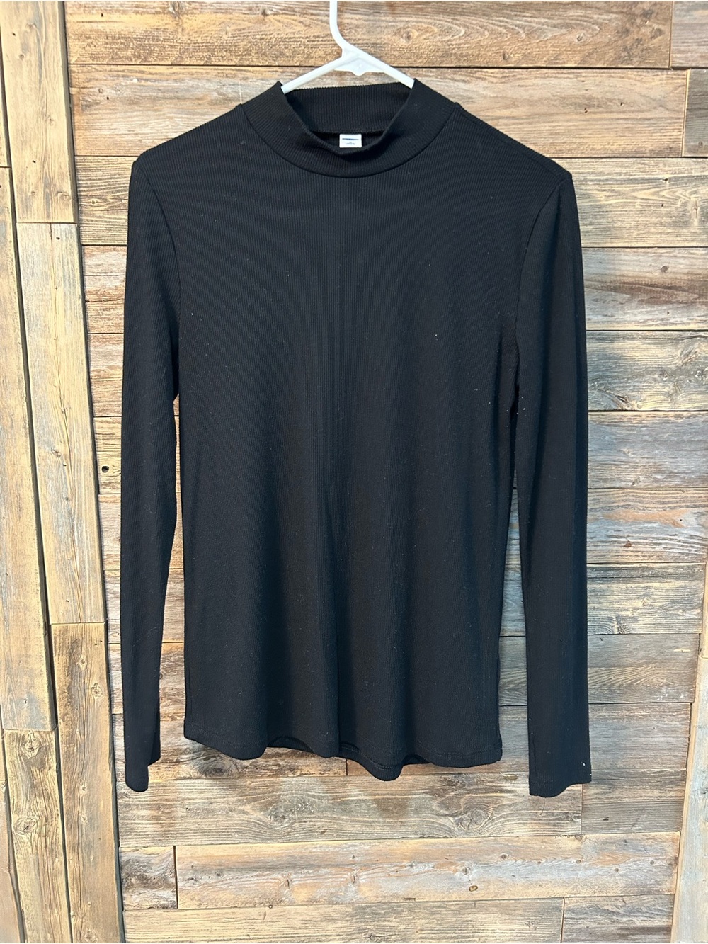 Old Navy Black Long Sleeve Mock Neck Top* - size M